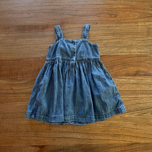 Gap Denim Bow Toddler Girl Dress - Size 2 yrs - Picture 4 of 4